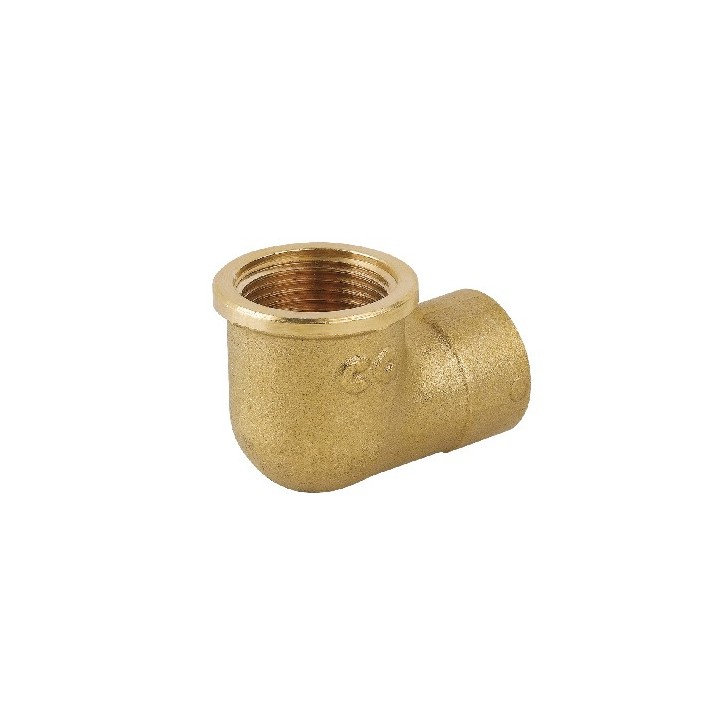 GOMITO RIDOTTO FF IN OTTONE GIALLO 1" x 1/2"