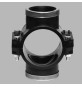 STAFFA DOPPIA CON RINFORZO E GUARNIZIONE PIATTA PN 10 - 50 x 1/2
