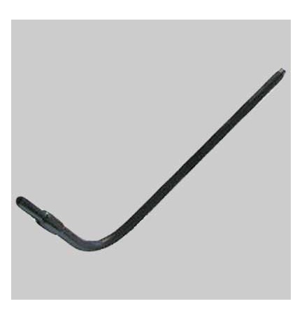 GIUNTO DI TRANSIZIONE CURVO ACCIAIO - PE RIVESTITO - 32 x 1"