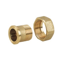 CODOLO E CALOTTA CON GUARNIZIONE Codolo 1/2" - Calotta 3/4"