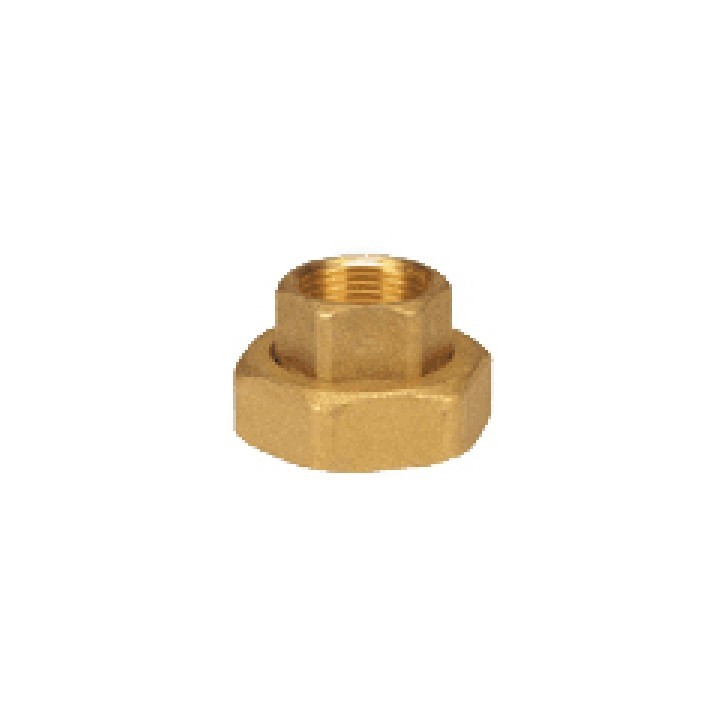 CODOLO F SEDE PIANA CON CALOTTA PER CIRCOLATORI + GUARNIZIONE 3/4 x 1"1/4