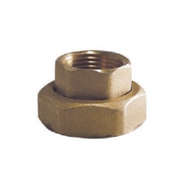 CODOLO F SEDE PIANA CON CALOTTA PER CIRCOLATORI + GUARNIZIONE 3/4F x 1"1/2