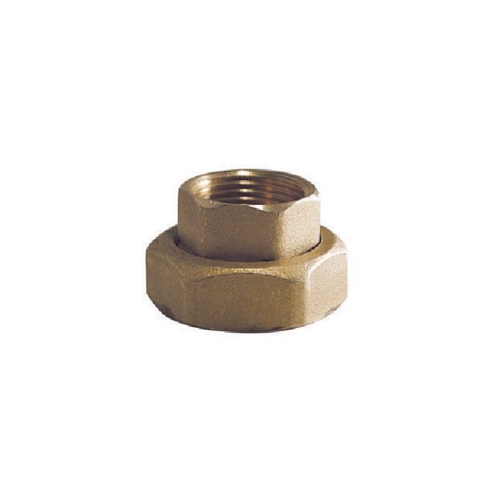 CODOLO F SEDE PIANA CON CALOTTA PER CIRCOLATORI + GUARNIZIONE 3/4F x 1"1/2