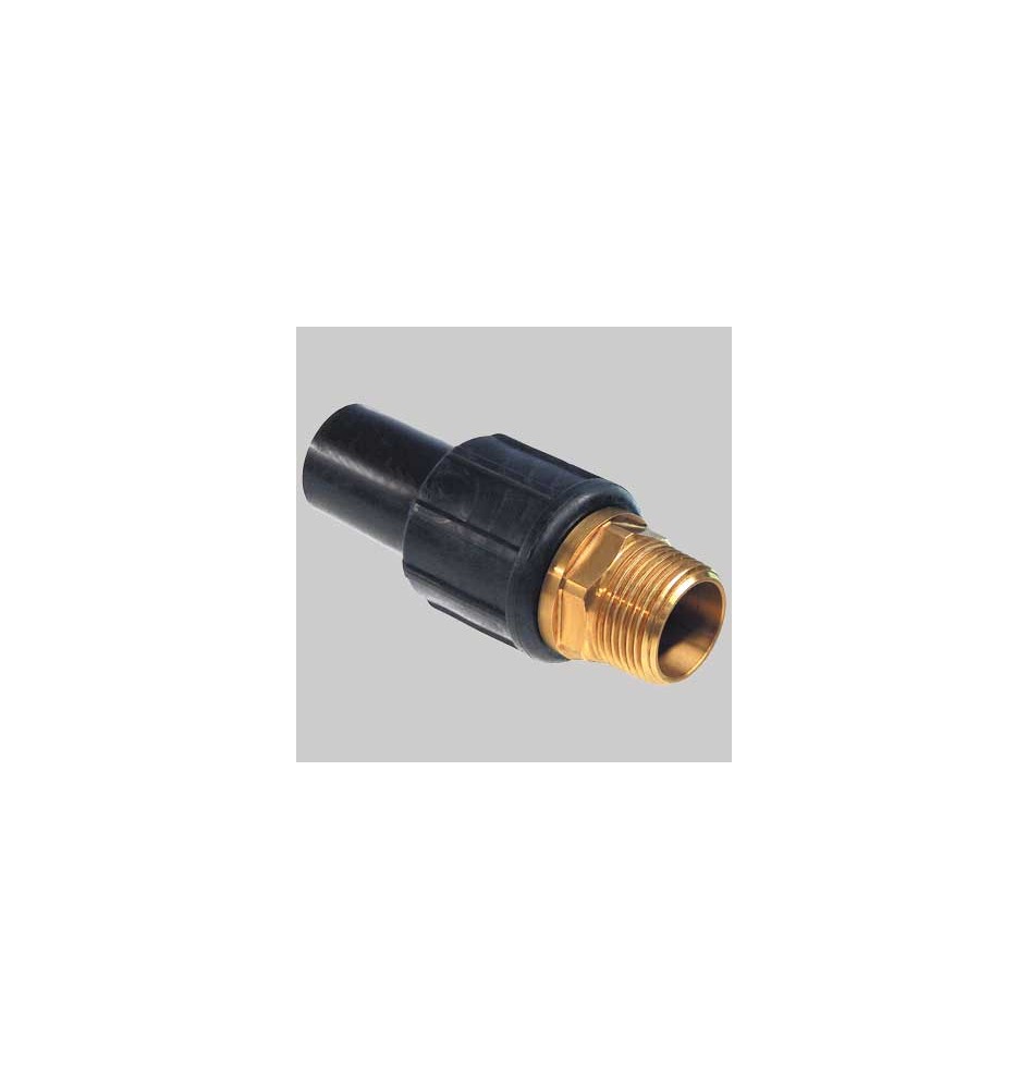 Giunto di transizione Ottone PE filettato Maschio - 1" x 32