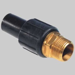 Giunto di transizione Ottone PE filettato Maschio - 1"1/4 x 40