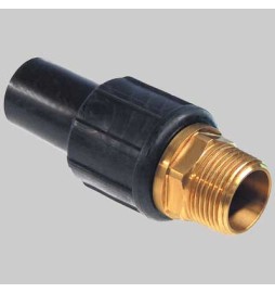 Giunto di transizione Ottone PE filettato Maschio - 1"1/2 x 50