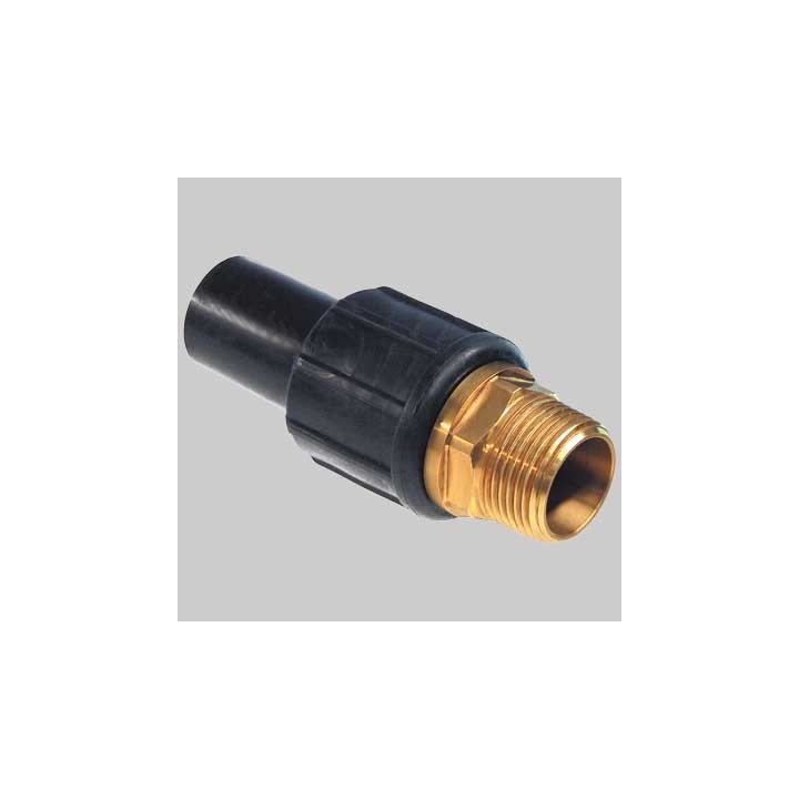 Giunto di transizione Ottone PE filettato Maschio - 1"1/2 x 50