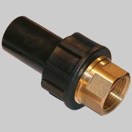GIUNTO DI TRANSIZIONE OTTONE-PE FILETTATO FEMMINA - 1"1/2 x 50