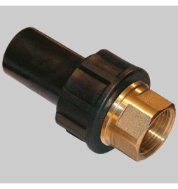 GIUNTO DI TRANSIZIONE OTTONE-PE FILETTATO FEMMINA - 1"1/2 x 50