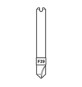 SILCA D740442ZB FRESA F39(ISEO) P/DUPL. MATRIX