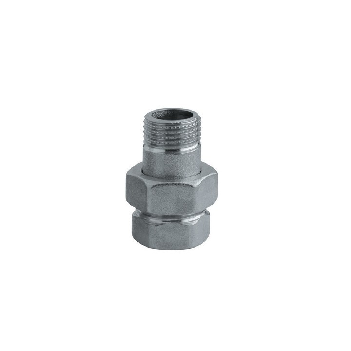 RACCORDO DIRITTO 3 PEZZI NICHELATO 1/2" Cromo