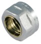 DADO CROMATO CON OGIVA E GUARNIZIONE PER TUBO RAME 1/2" x 12