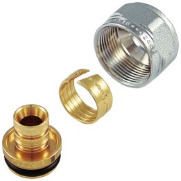 ADATTATORE CROMO PER TUBO MULTISTRATO 20x2