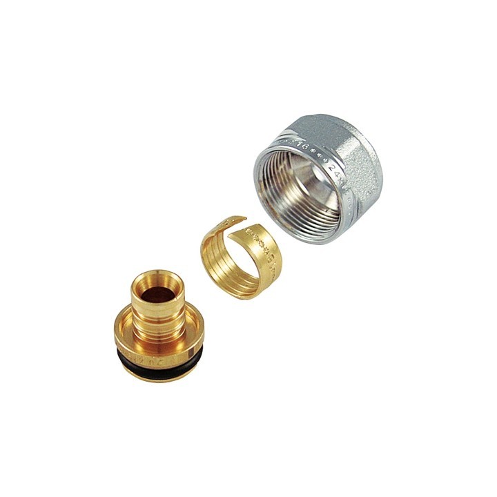 ADATTATORE CROMO PER TUBO MULTISTRATO 20x2