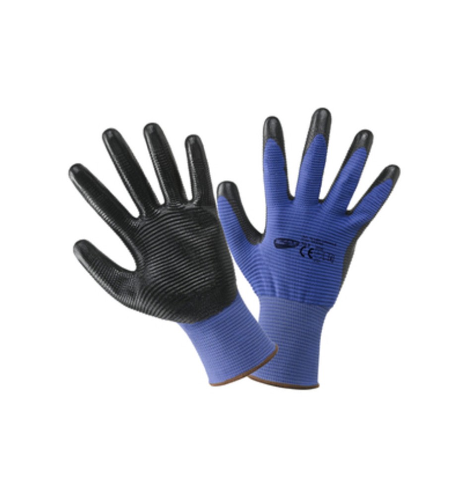 GUANTI POLIESTERE/NITRILE CRINKLE TG. 9