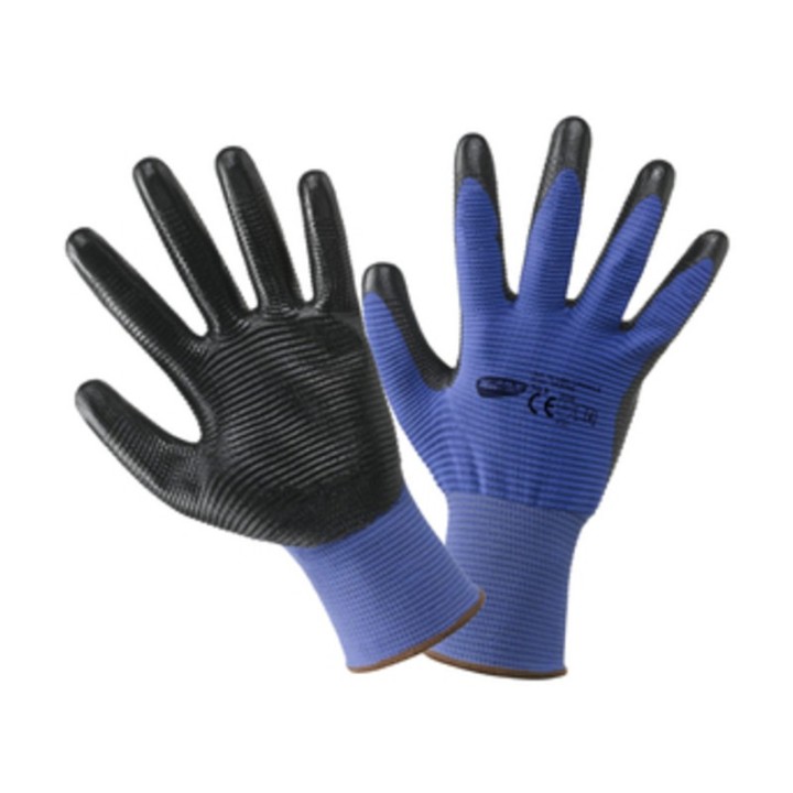 GUANTI POLIESTERE/NITRILE CRINKLE TG. 9