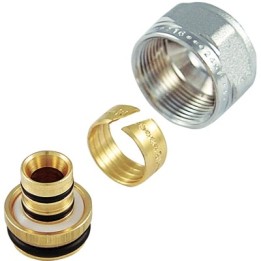 ADATTATORE CROMATO PER MULTISTRATO PASSO 1/2" x 16 16 x 2