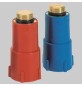 TAPPO PROVA IMPIANTI CON FILETTO IN OTTONE - 1/2 Blu