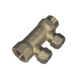 COLLETTORE MF DA 3/4 2 VIE PER COBRA-PEX 3/4 x 18