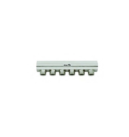 COLLETTORE DI DISTRIBUZIONE 3/4" DERIVAZIONI 24X19 INT. 36 3/4 x 6 Vie L. 229 mm