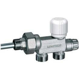 VALVOLA MONOTUBO TERMOSTATIZZABILE CROMATA (FAR) 1/2" x 12