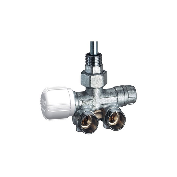 VALVOLA MONO-BITUBO TERMOSTATIZZABILE SQUADRA DX C/BOCCHETTONE (FAR) Diam. 1/2