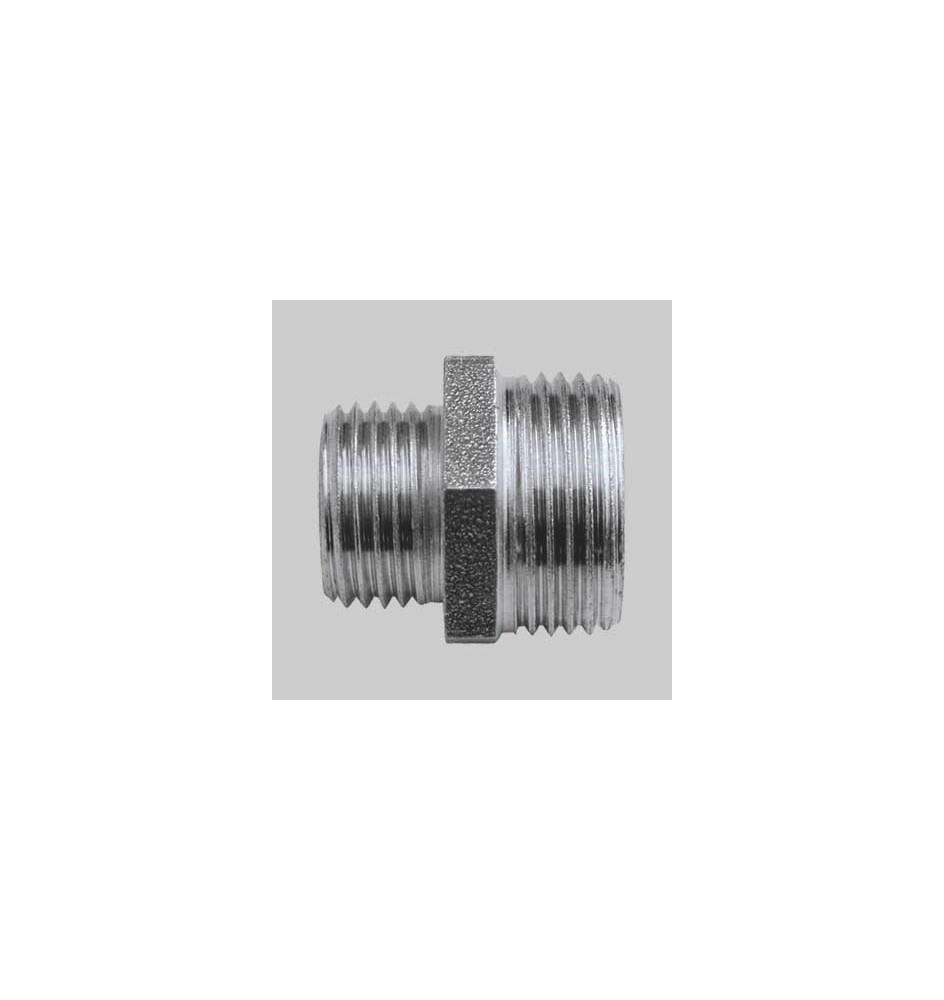 RIDUZIONE CON VITE MASCHIO ACCIAIO - 3/8 x 1/4