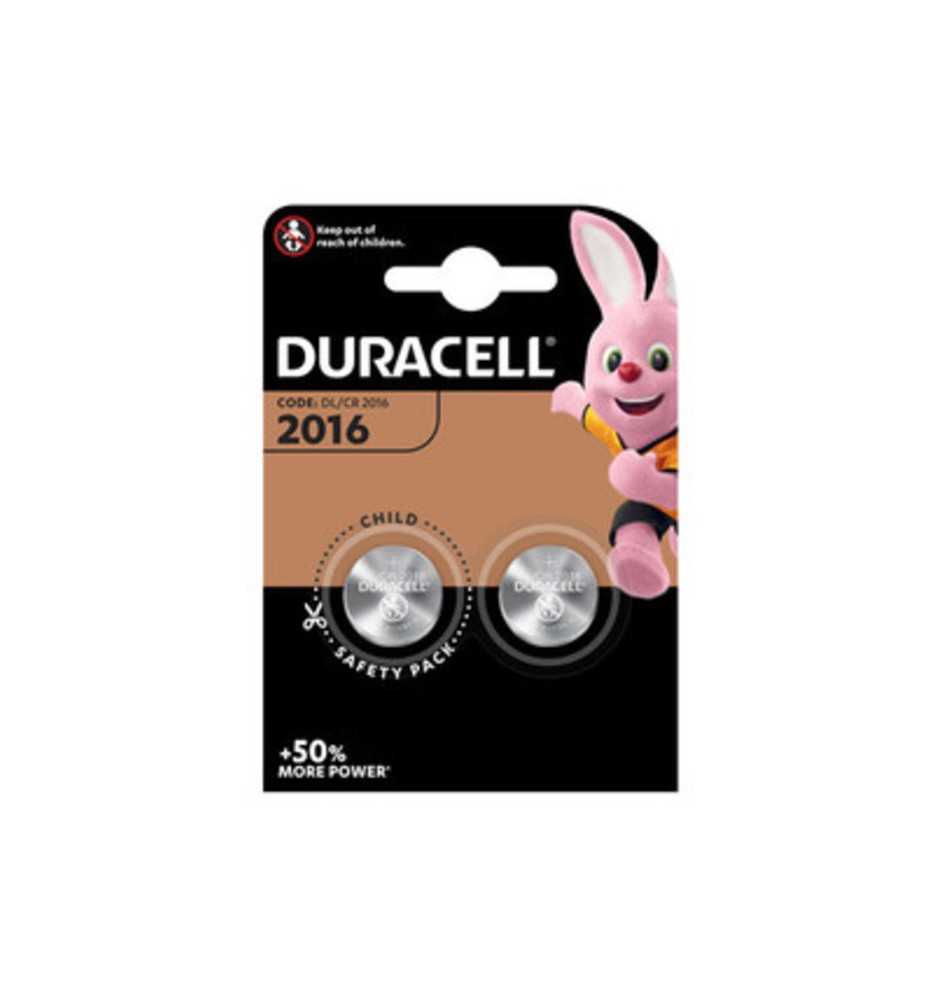 DURACELL BATTERIA A BOTTONE CR2016 BL 2 PZ