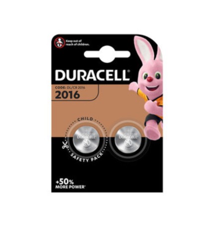 DURACELL BATTERIA A BOTTONE CR2016 BL 2 PZ