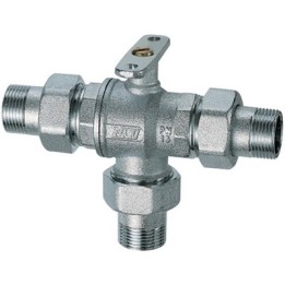 VALVOLA DI ZONA A 3 VIE MOTORIZZABILE CON SFERA BY PASS (FAR) 1"
