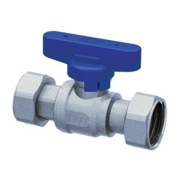 VALVOLA D'INTERCETTAZIONE A SFERA F-F CROMATA CON CALOTTE MOBILI 3/4"