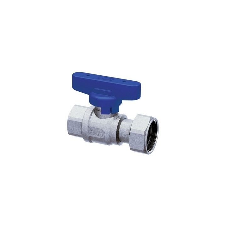 VALVOLA D'INTERCETTAZIONE A SFERA F-F CROMATA CON CALOTTA MOBILE 1/2" - 3/4"