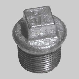 TAPPO MASCHIO ZINCATO - 1"1/4