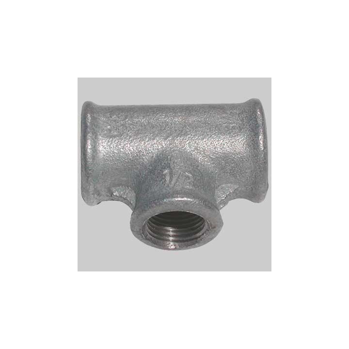 TEE RIDOTTO ZINCATO - 2" x 1"1/2 x 2"
