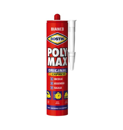 BOSTIK POLYMAX ORIGINAL 425 G BIANCO CARTUCCIA