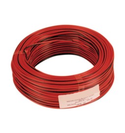 CAVO ELETTRICO HI-FI 2X0,50 MM ROSSO-NERO