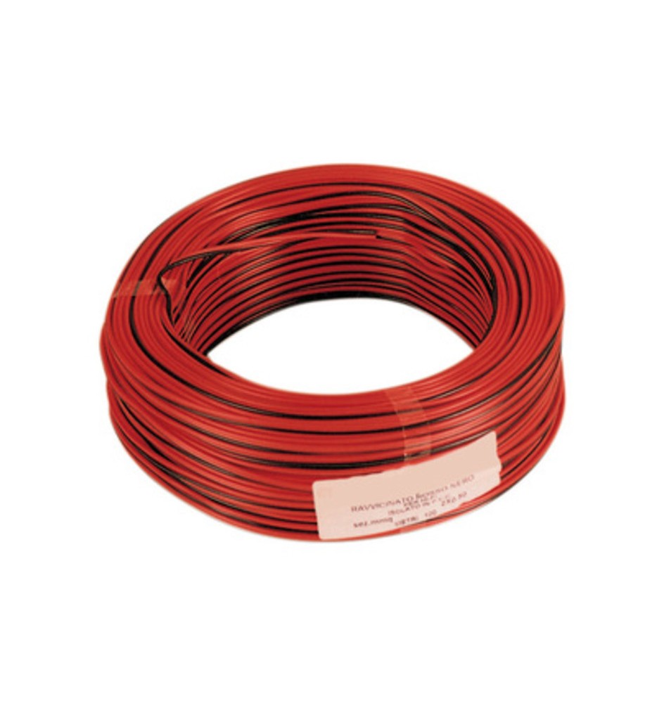 CAVO ELETTRICO HI-FI 2X0,50 MM ROSSO-NERO