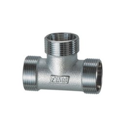RACCORDO A T 3 MONOCONI CROMATO PER RAME (FAR) 1/2 (24 x 19)