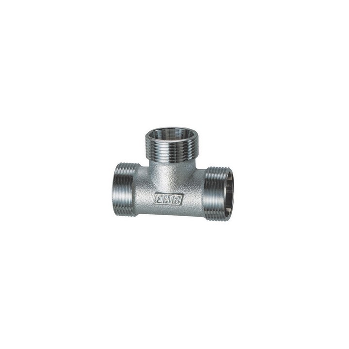 RACCORDO A T 3 MONOCONI CROMATO PER RAME (FAR) 1/2 (24 x 19)
