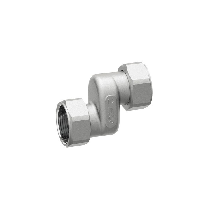 RACCORDO ECCENTRICO CROMATO CON CALOTTE MOBILI 3/4"