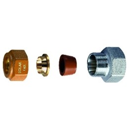 NIPPLE FEMMINA COMPLETO DI KIT DI TENUTA PER IMPIANTI SOLARI 3/4 - Diam. 16