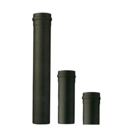 TUBO P/STUFA A PELLET H 50 CM D 8 CM NERO OPACO