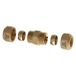 NIPPLE DOPPIO CON TENUTA MECCANICA PER IMPIANTI SOLARI Diam. 16