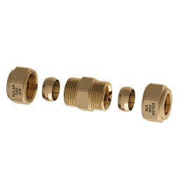 NIPPLE DOPPIO CON TENUTA MECCANICA PER IMPIANTI SOLARI Diam. 16