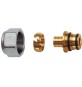 KIT PER TUBO MULTISTRATO 24x19 CALOTTA CROMATO Diam. 15 x 2.5