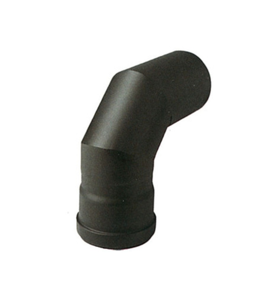 GOMITO P/STUFA A PELLET 90 ATTACCO MF D 8 CM NERO OPACO