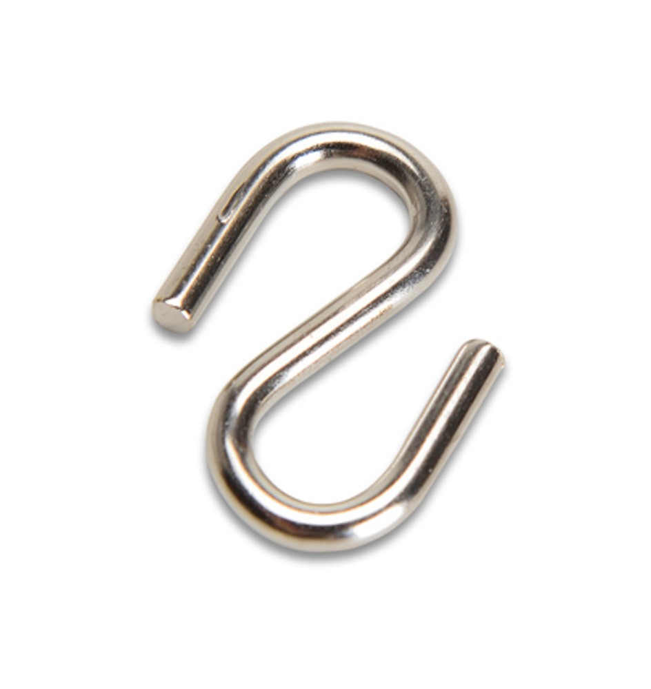 GANCIO A S P/CATENA D 2,4 MM ACCIAIO NICHELATO