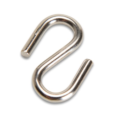 GANCIO A S P/CATENA D 2,4 MM ACCIAIO NICHELATO