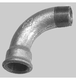 CURVA A 90° MASCHIO/FEMMINA ZINCATA - 3/4