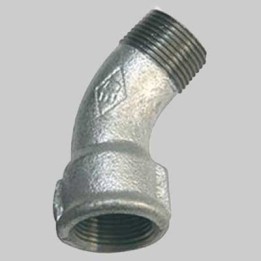 CURVA A 45° MASCHIO/FEMMINA ZINCATA - 2"1/2